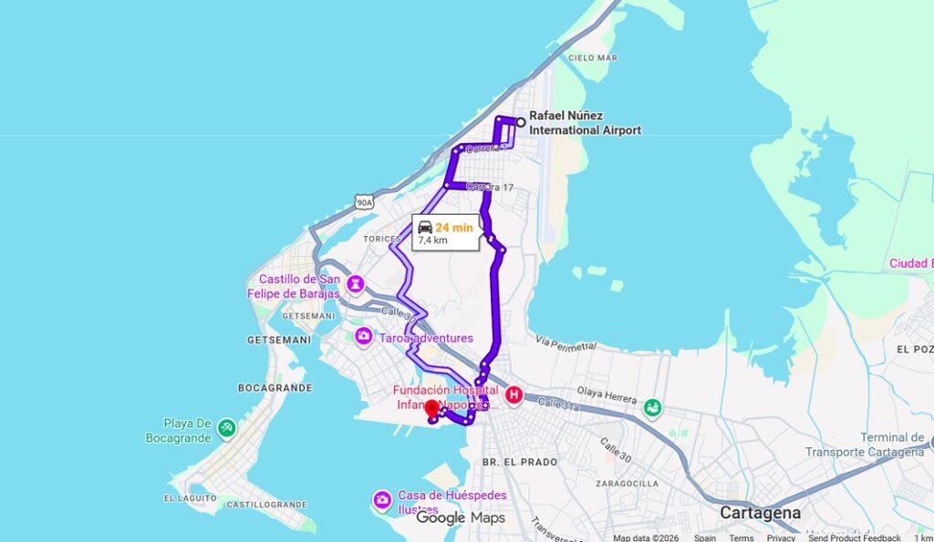 Cartagena Cruise Port Map