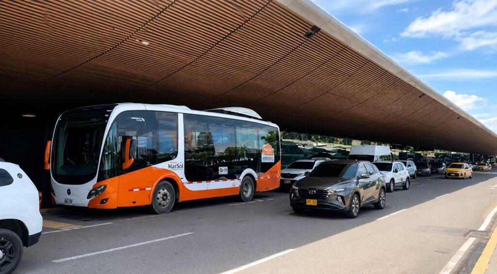 TransCaribe bus at Cartagena Airport