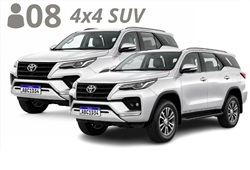 2 (two) 4x4 SUV, up to 8 passengers with luggage