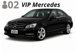 VIP Mercedes E/C Class, up to 2 passengers with luggage