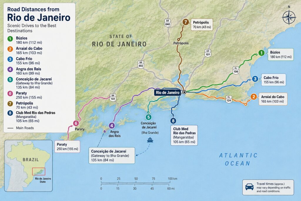 Rio de Janeiro Long Distance Transfers